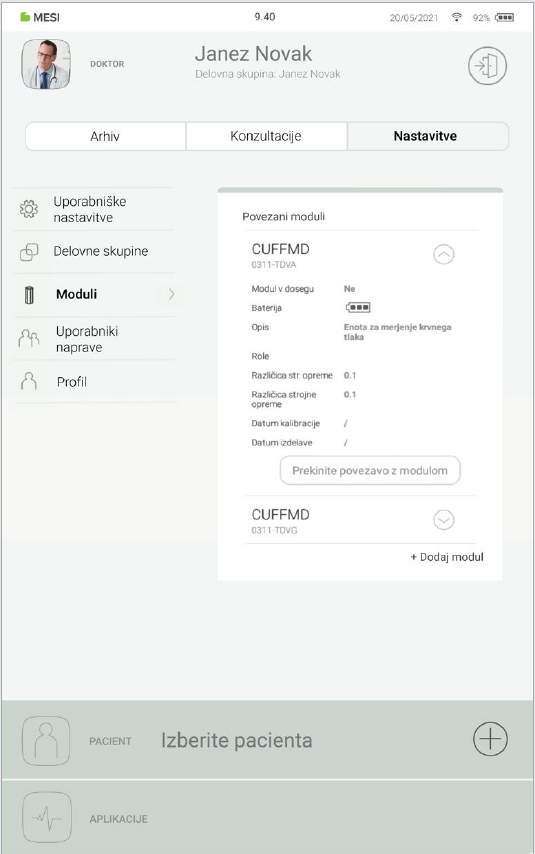 MESI mTABLET BP - Pairing - Step 4