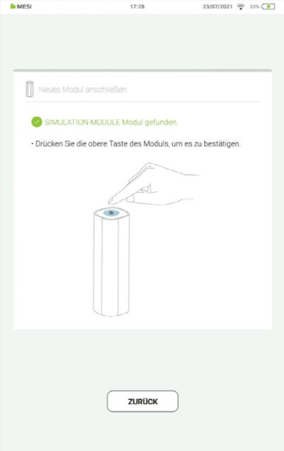 MESI mTABLET SPO2 - KOPPLUNG - Schritt 3