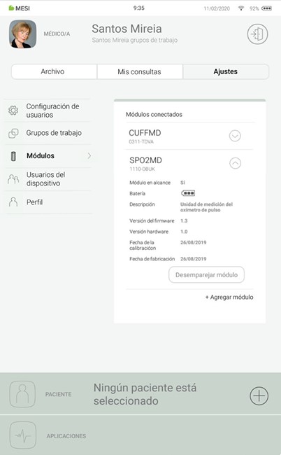 MESI mTABLET SPO2 -EMPAREJAMIENTO - Paso 4