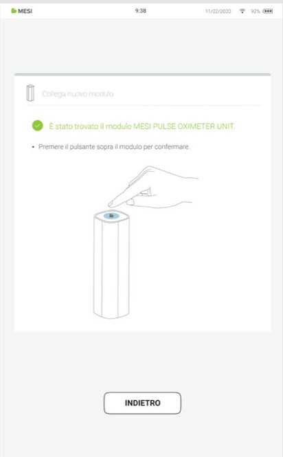 MESI mTABLET SPO2 -ACCOPPIAMENTO - Fase 3
