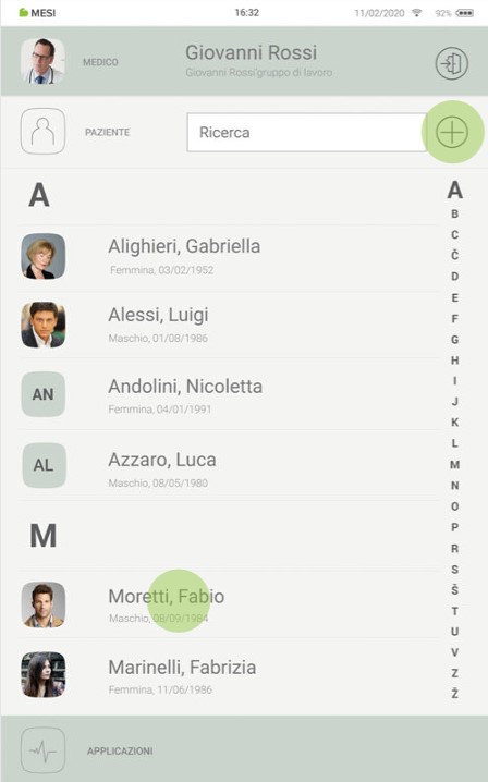 MESI mTABLET SPO2 -MISURAZIONE SpO₂ PASSO DOPO PASSO - Fase 1