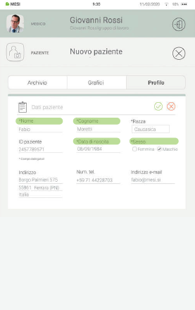 AGGIUNGERE UN PAZIENTE-2