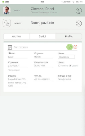 AGGIUNGERE UN PAZIENTE-3