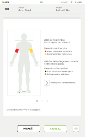 IZVEDBA MERITVE TBI-4