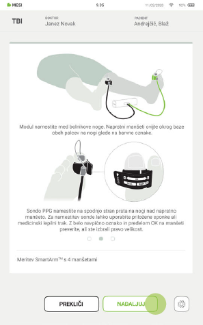 IZVEDBA MERITVE TBI-6