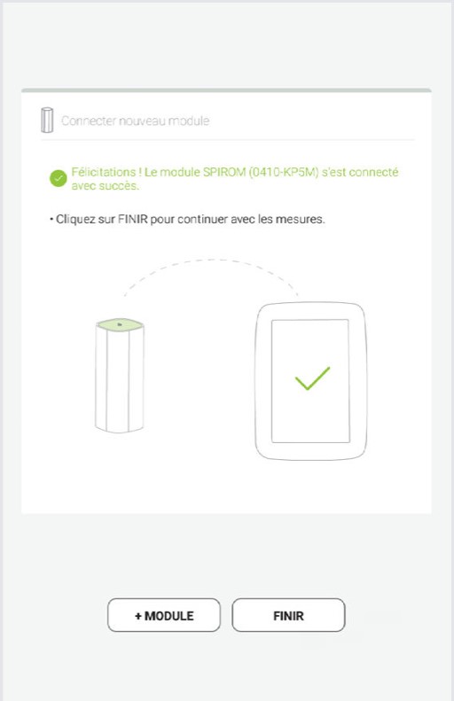 MESI mTABLET SPIRO - APPAIRAGE - Étape 4