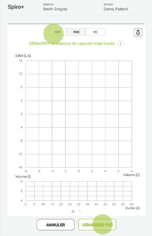 MESI mTABLET SPIRO - PRÉPARATION DE LA MESURE SPIROMÉTRIQUE - Étape 5