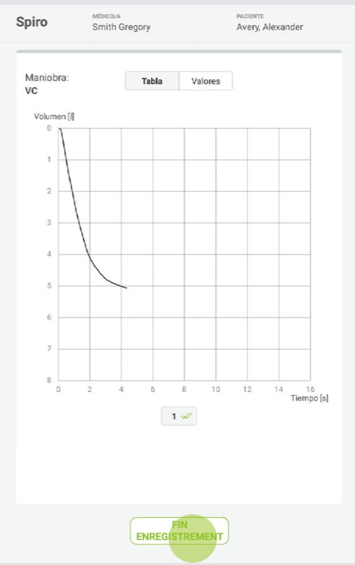 MESI mTABLET SPIRO -SPIRO - EXERCICE CVL - Étape 1