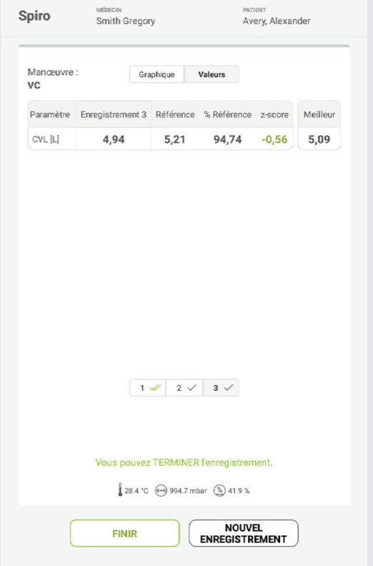MESI mTABLET SPIRO -SPIRO - EXERCICE CVL - Étape 3