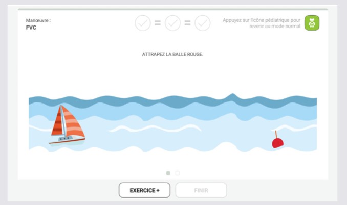 MESI mTABLET SPIRO -EXERCICE FVC SPIRO+ FVC - Mode d’animation pédiatrique