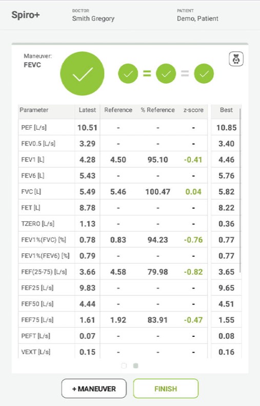 MESI mTABLET SPIRO -EXERCICE CEVF SPIRO+ - Étape 2