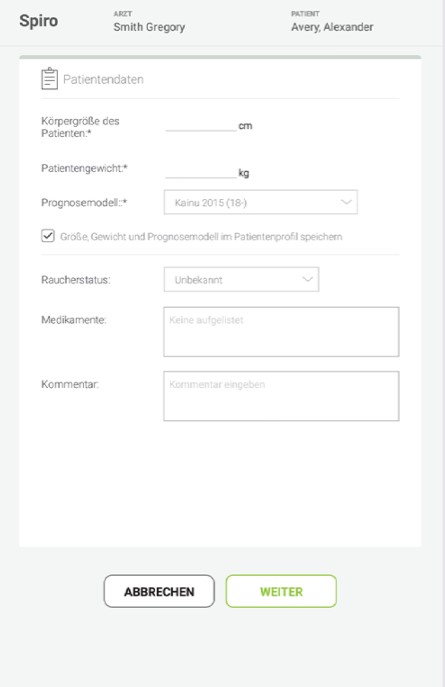 MESI mTABLET SPIRO -DURCHFÜHRUNG EINER FEVC-MESSUNG - Schritt 3