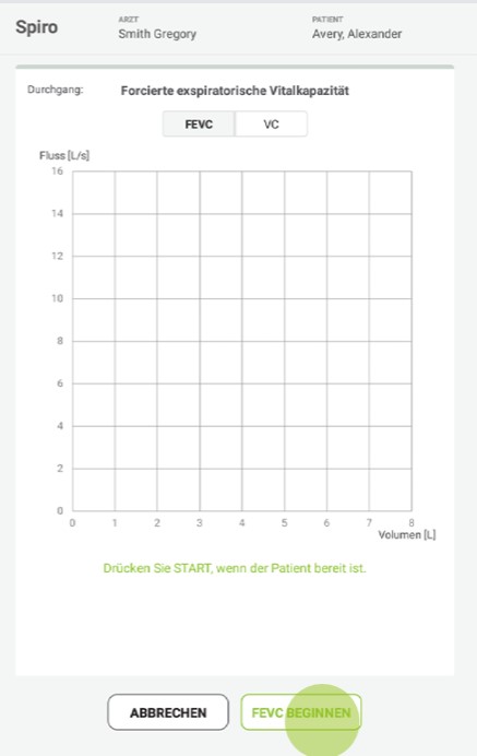 MESI mTABLET SPIRO -DURCHFÜHRUNG EINER FEVC-MESSUNG - Schritt 4