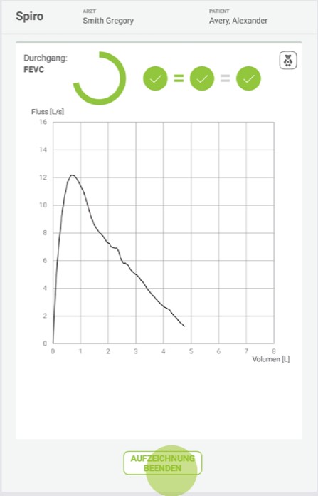 MESI mTABLET SPIRO -DURCHFÜHRUNG EINER FEVC-MESSUNG - Schritt 5