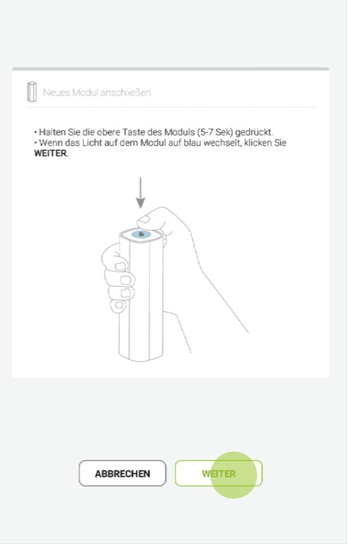 MESI mTABLET SPIRO -KOPPLUNG - Schritt 2