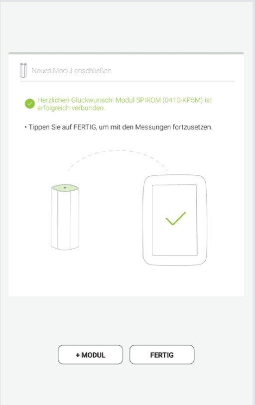 MESI mTABLET SPIRO -KOPPLUNG - Schritt 4