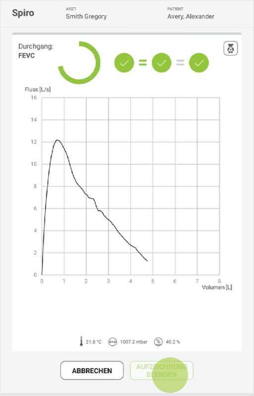 MESI mTABLET SPIRO -SPIRO - FEVCMESSUNG - Schritt 1