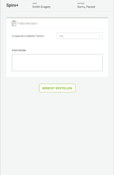 MESI mTABLET SPIRO+ FVC-MESSUNG- Schritt 3