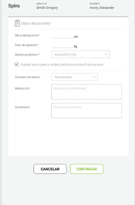 MESI mTABLET SPIRO - REALIZAR UNA MEDICIÓN FEVC - Paso 3