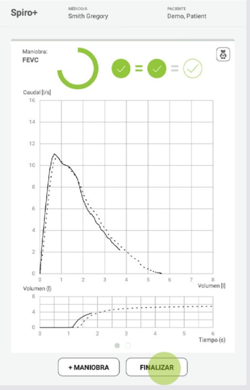 MESI mTABLET SPIRO - MANIOBRA SPIRO+ FEVC - Paso 1