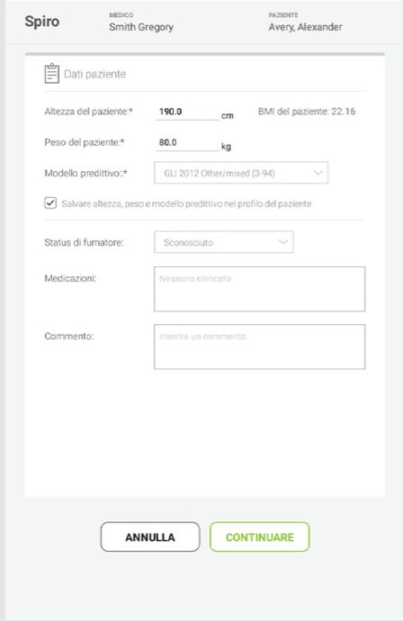 MESI mTABLET SPIRO - ESECUZIONE DELLA MISURAZIONE FEVC - Fase 3