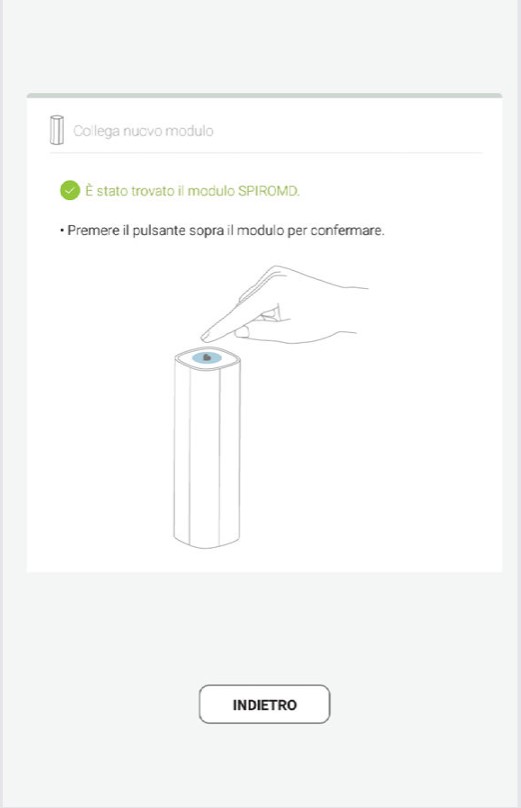 MESI mTABLET SPIRO - ACCOPPIAMENTO - Fase 3