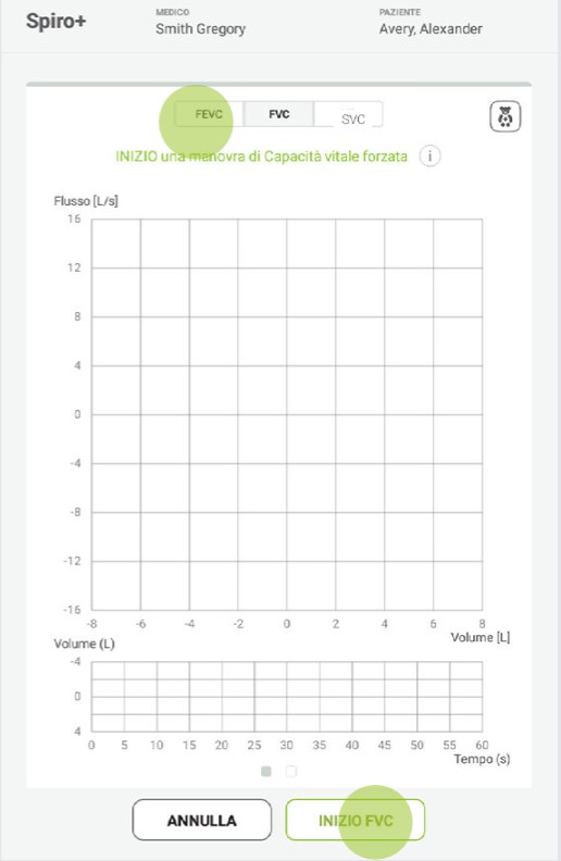 MESI mTABLET SPIRO - PREPARAZIONE PER LA MISURAZIONE DELLA SPIROMETRIA  - Fase 5