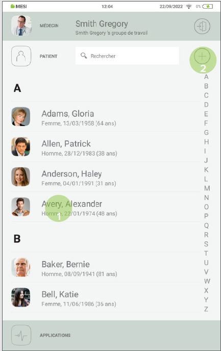 Patient preparation - MESI mTABLET ABI