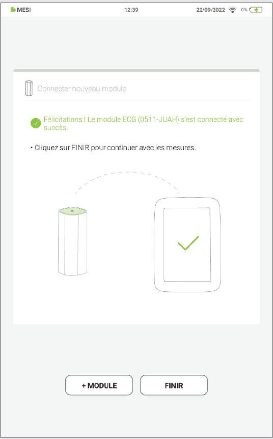 MESI mTABLET ECG - Pairing - Step 4