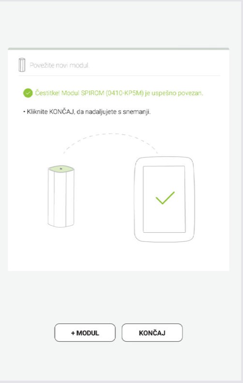 MESI mTABLET SPIRO - SEZNANITEV - Korak 4