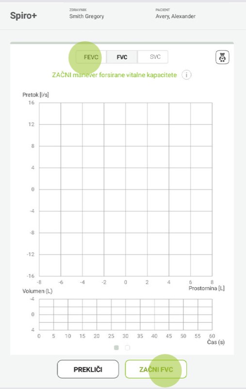 MESI mTABLET SPIRO -PRIPRAVA NA SPIROMETRIJSKO MERITEV- Korak 5