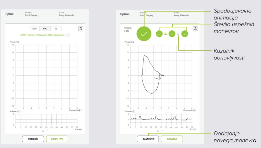 MESI mTABLET SPIRO -SPIRO+ – MANEVER FVC-Korak 1