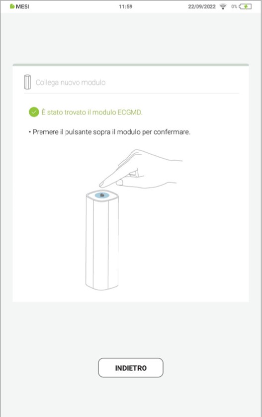 MESI mTABLET ECG-ACCOPPIAMENTO - Fase 3