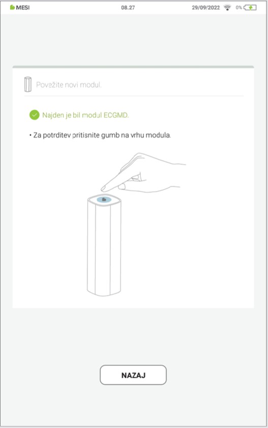 MESI mTABLET ECG-BLUETOOTH POVEZOVANJE - Korak 3
