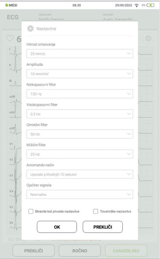 MESI mTABLET ECG-SNEMANJE EKG - Korak 9