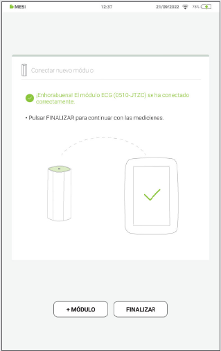 MESI mTABLET ECG - Pairing - Step 4