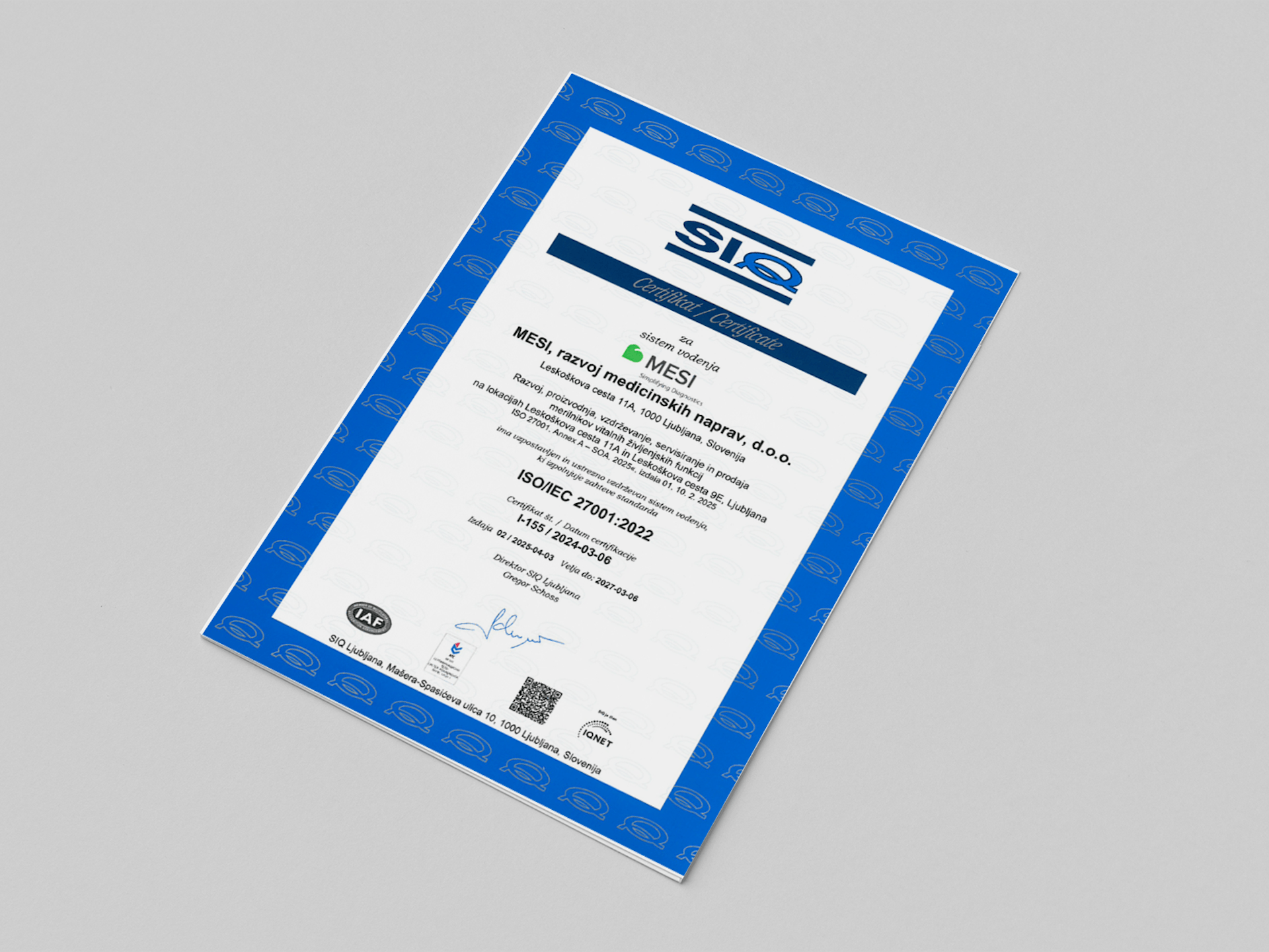 ISO 27001/2022 SLO