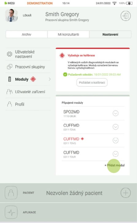 CZ - MESI mTABLET ABI - PÁROVÁNÍ - Step 1