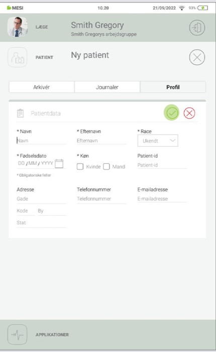 DA - MESI mTABLET ABI -TILFØJELSE AF EN PATIENT - step 3