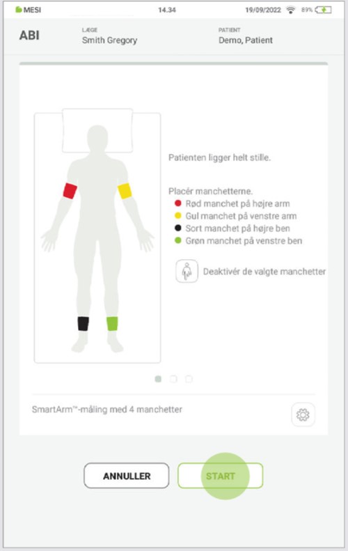 DA - MESI mTABLET ABI -UDFØRELSE AF EN ABI-MÅLING - Step 5