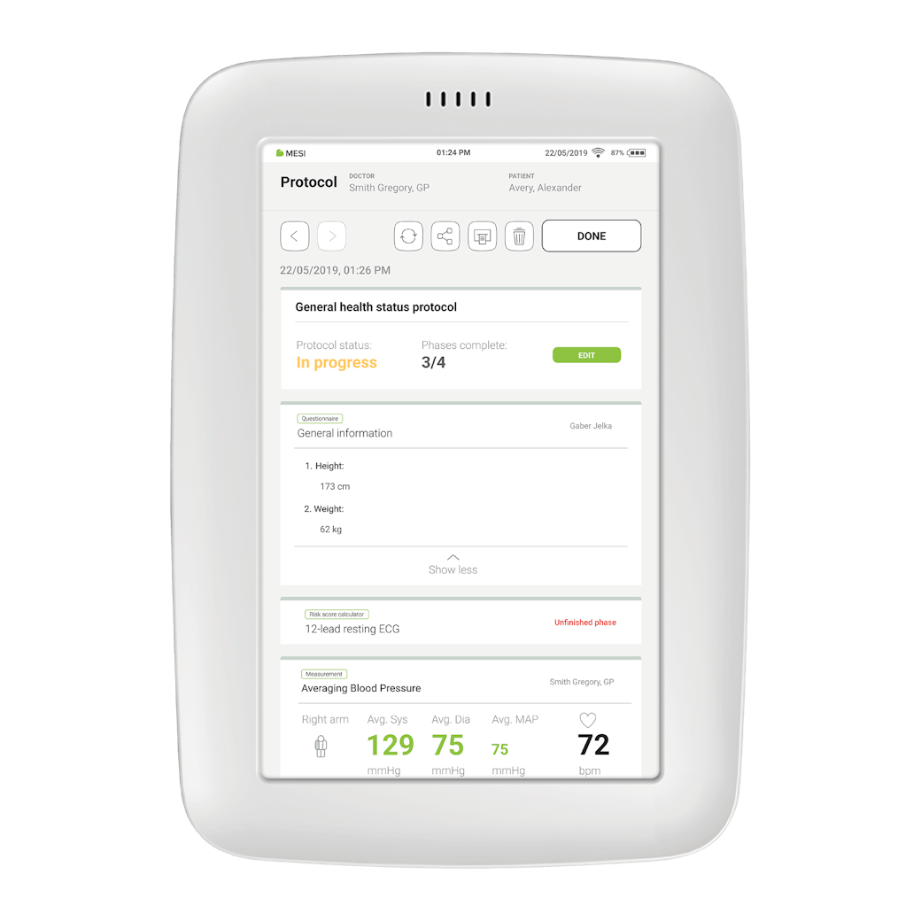 MESI mTABLET Protocol app