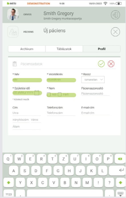 HU - MESI mTABLET ABI - BETEG HOZZÁADÁSA  - Step 2