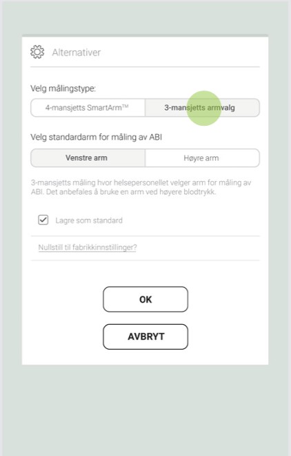 NO - MESI mTABLET ABI - UTFØRE EN ABIMÅLING -Step 3
