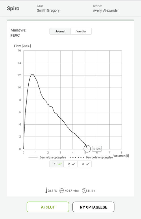 MESI mTABLET SPIRO - Performing FEVC measurement - Step 6