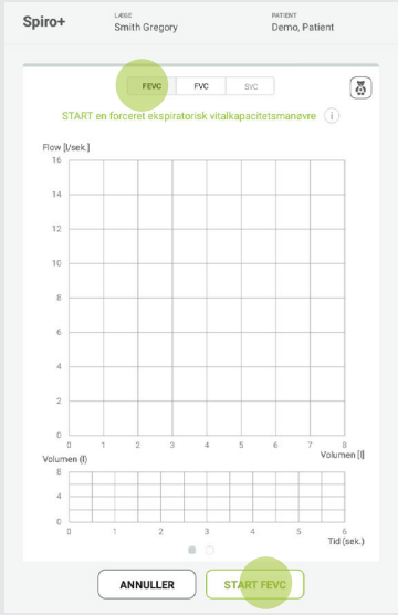 MESI mTABLET SPIRO - Preparation for spirometry measurement - Step 5