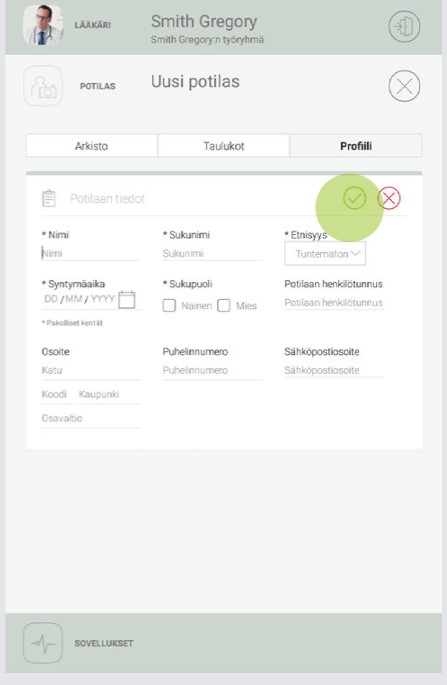 FI - MESI mTABLET SPIRO - POTILAAN LISÄÄMINEN - Step 3
