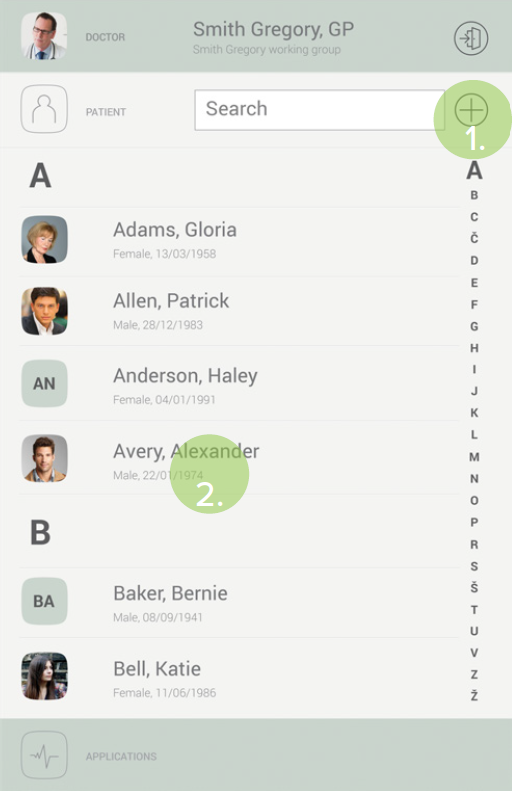 Patient list