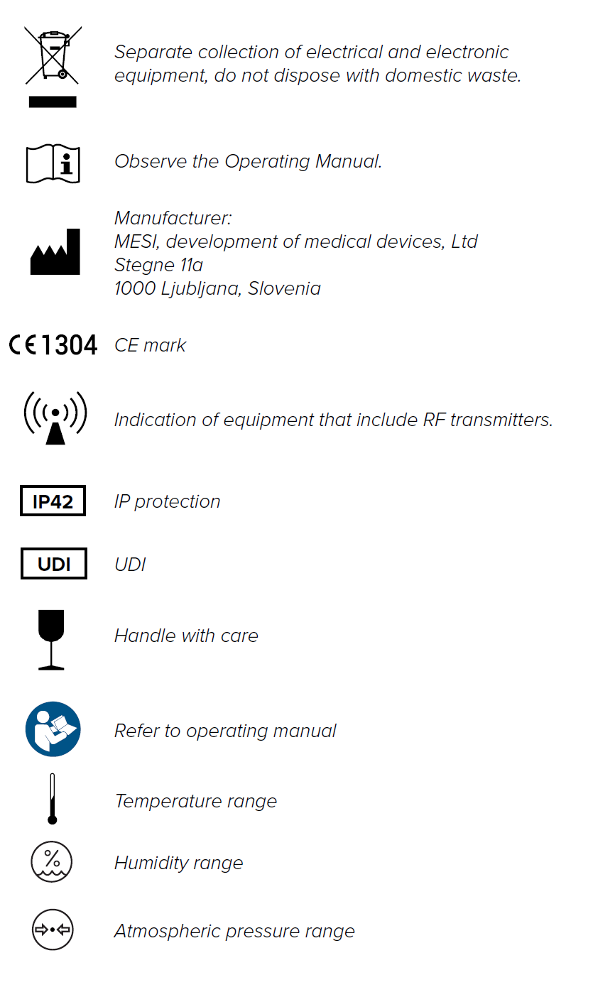 mTABLET important labels