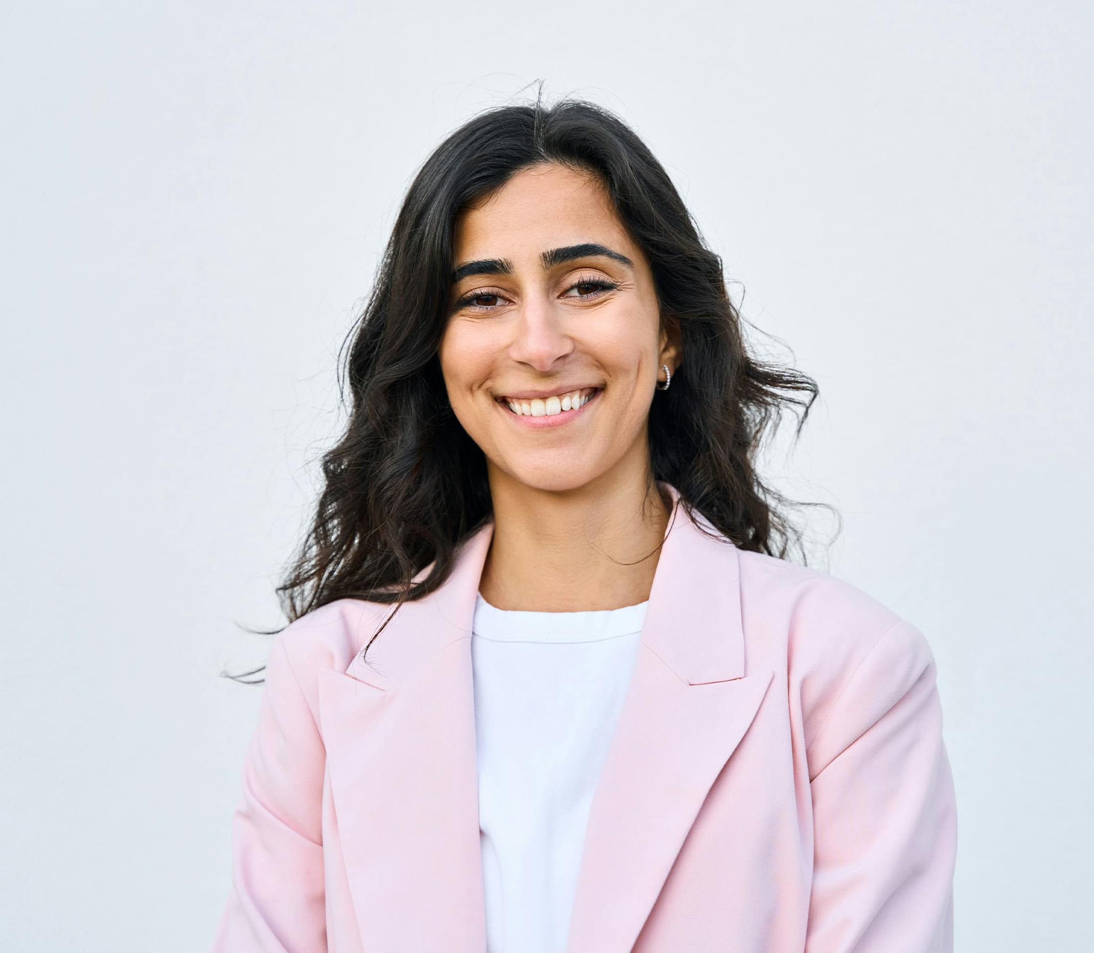 Woman smiling
