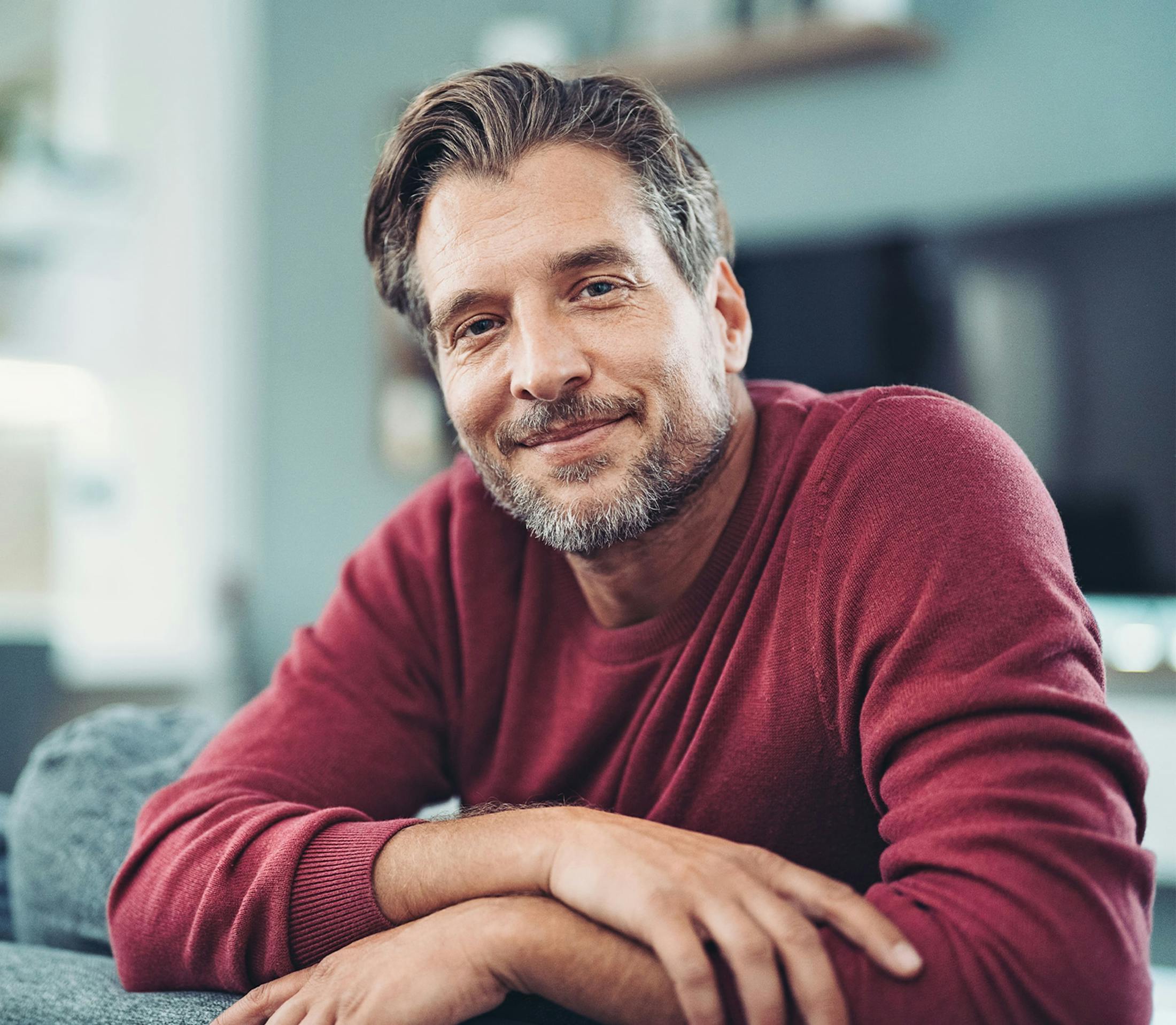 Man smiling